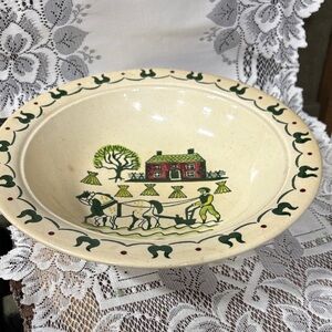 Vintage Metlox Poppytrail HOMESTEAD PROVINCIAL 10" Vegetable Serving Bowl c1950
